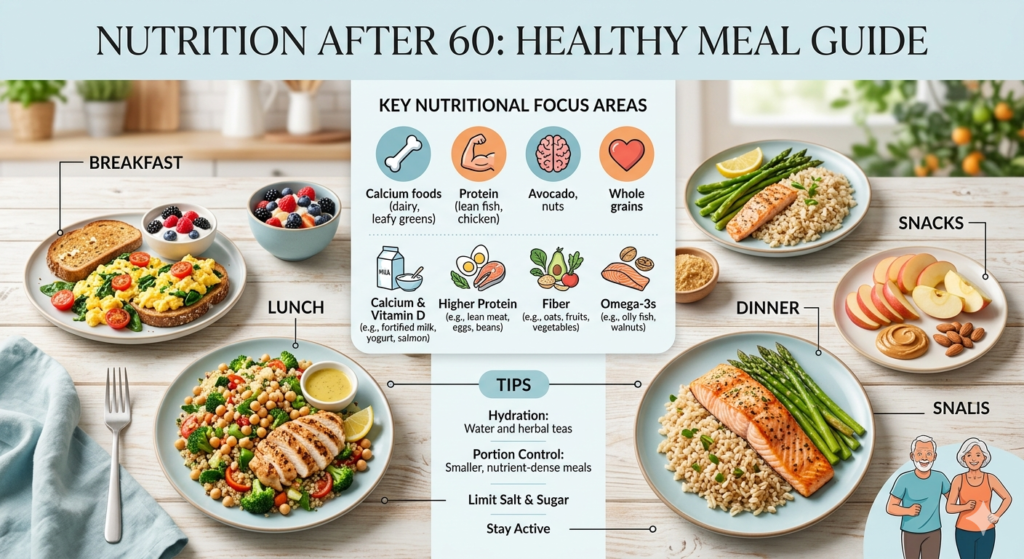nutrition after 60 Geronutrition healthy meal guide