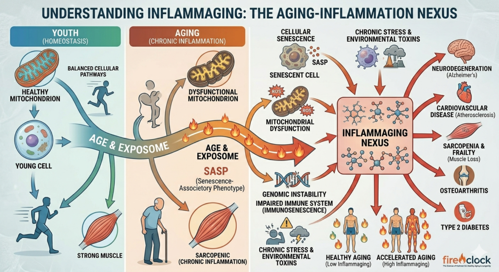 The aging-inflammation Nexus Illustration